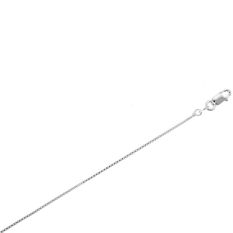 1.2mm Italian Box Chain with Lobster Clasp Sterling Silver, 16 inches - 1000Jewels.com