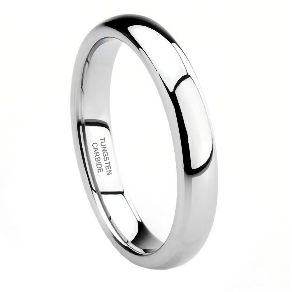 Gatlin: 3mm Comfort Fit Domed Tungsten Carbide Unisex Wedding Band - 1000Jewels.com