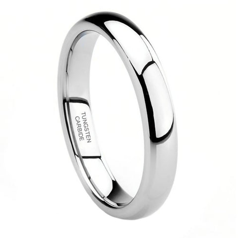 Gatlin: 3mm Comfort Fit Domed Tungsten Carbide Unisex Wedding Band - 1000Jewels.com