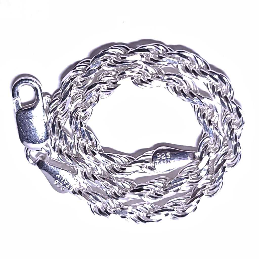 4.0mm Italian Triple Rope Chain Bracelet 925 Sterling Silver - 1000Jewels.com