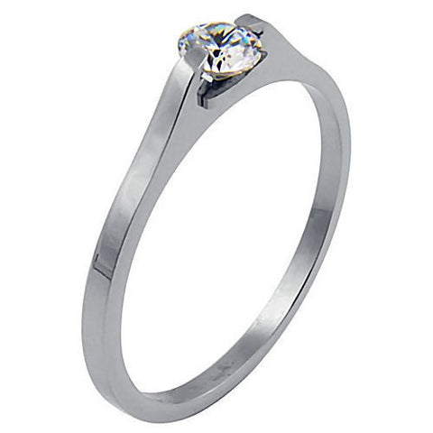 Jailynn: 316 Steel Promise Commitment Ring Russian Ice Diamond CZ Gem - 1000Jewels.com