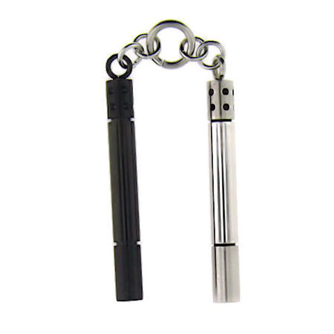 Lee: Nunchucks Biker Unisex Hip Hop Charm Pendant 316L Stainless Steel - 1000Jewels.com