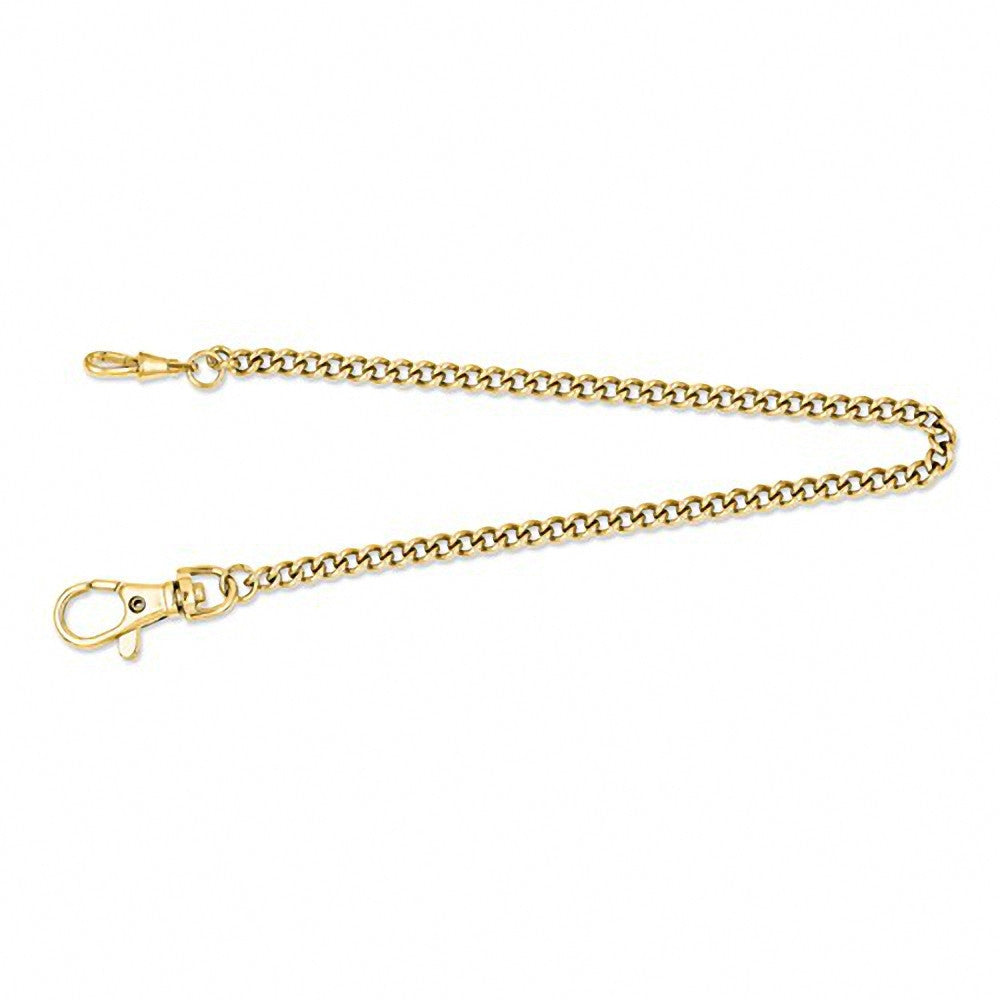 Charles Hubert Paris: Gold-Tone Stainless Steel Pocket Watch Chain 3548-G - 1000Jewels.com