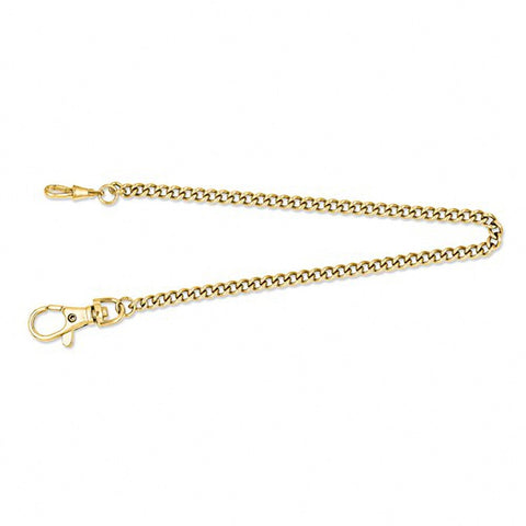 Charles Hubert Paris: Gold-Tone Stainless Steel Pocket Watch Chain 3548-G - 1000Jewels.com