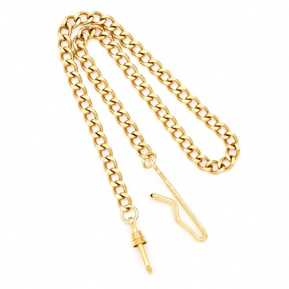 Charles Hubert Paris: Gold-tone Brass Pocket Watch Chain 3547-G - 1000Jewels.com