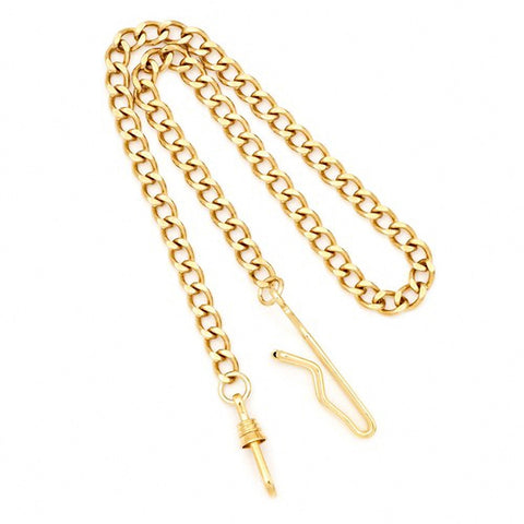 Charles Hubert Paris: Gold-tone Brass Pocket Watch Chain 3547-G - 1000Jewels.com