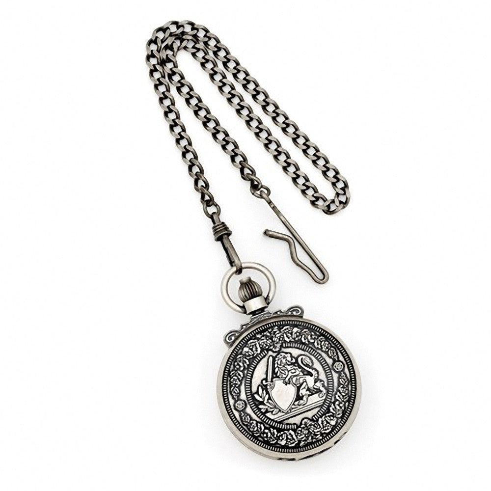 Charles Hubert Paris: Antique Lion Crest Design Brass Pocket Watch 3866-S - 1000Jewels.com