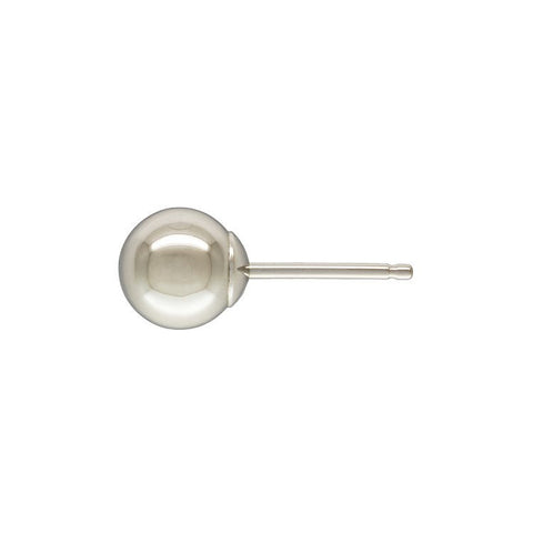 6mm 14K White Gold Ball Stud Earrings - 1000Jewels.com