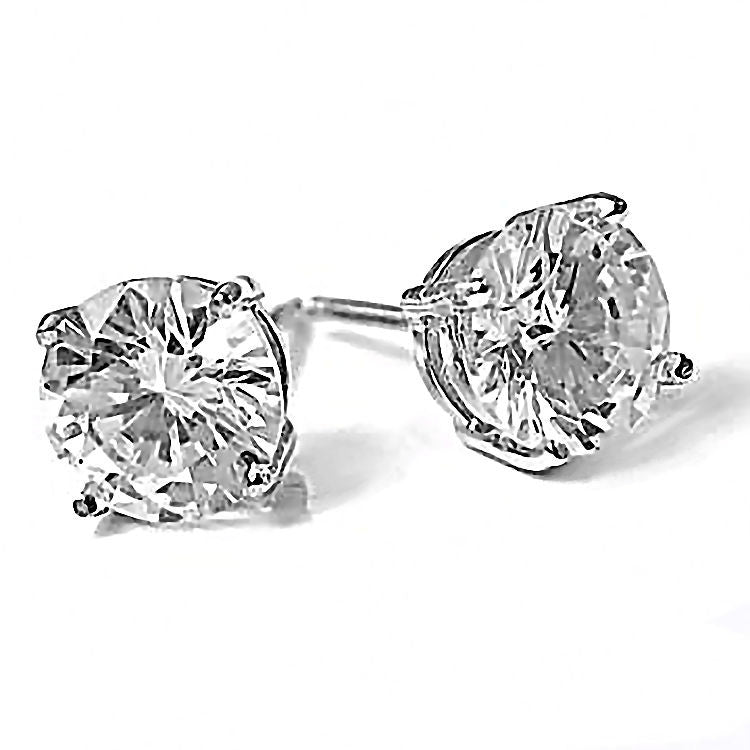 Candi: 9mm, 5.8ct Russian Ice Simulated Diamond Screw Back Earrings