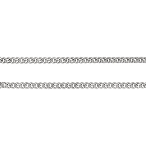 2.2mm Anti-Tarnish Curb Chain Bracelet 925 Sterling Silver, 8 Inches - 1000Jewels.com