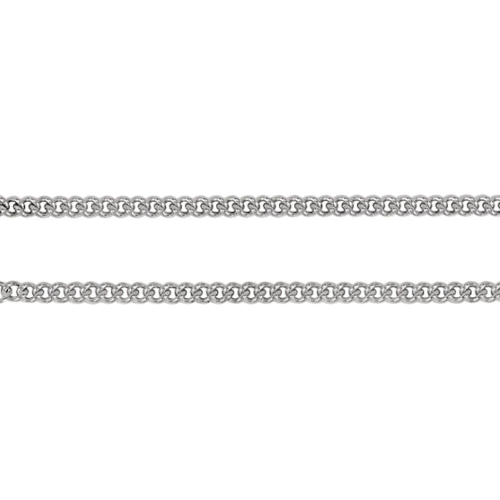 2.2mm Anti-Tarnish Curb Chain Bracelet 925 Sterling Silver, 9 Inches - 1000Jewels.com