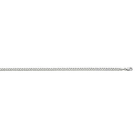 4.0mm Anti-Tarnish Curb Chain Bracelet 925 Sterling Silver, 8 Inches - 1000Jewels.com