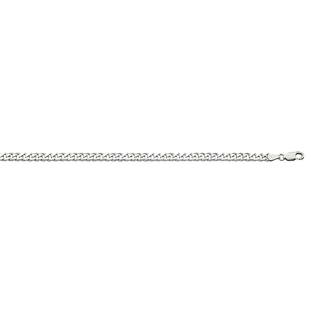 6.3mm Anti-Tarnish Curb Chain Bracelet 925 Sterling Silver, 8 Inches - 1000Jewels.com