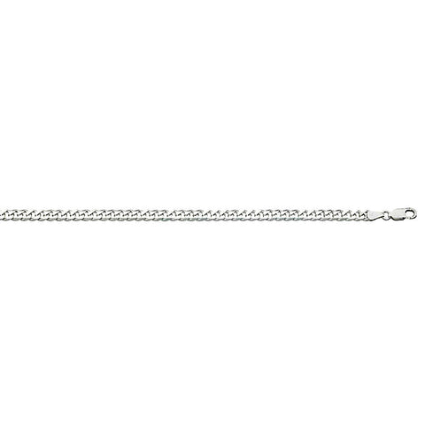 6.3mm Anti-Tarnish Curb Chain Bracelet 925 Sterling Silver, 9 Inches - 1000Jewels.com