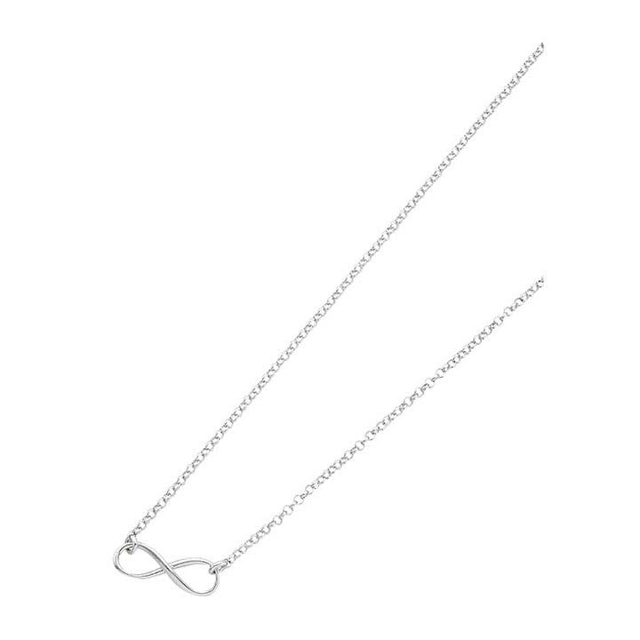 Free Hanging Infinity Necklace 925 Sterling Silver - 1000Jewels.com