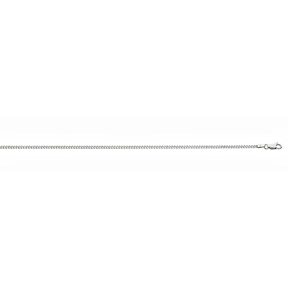2.2mm Anti-Tarnish Curb Chain 925 Sterling Silver, 18 Inches - 1000Jewels.com