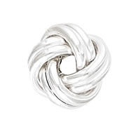 Double Rope Love Knot Earrings 925 Sterling Silver - 1000Jewels.com