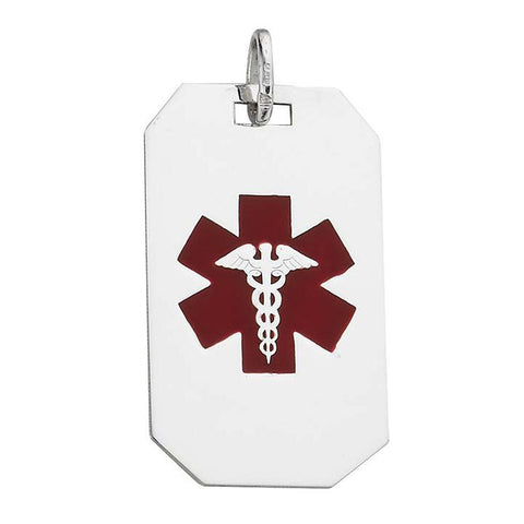Medical Alert Pendant 925 Sterling Silver - 1000Jewels.com