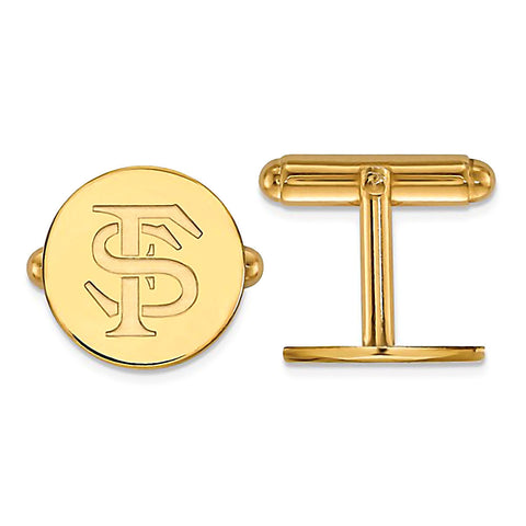 Florida State University Gold Plated 925 Silver Cufflinks Officially Licensed - 1000Jewels.com