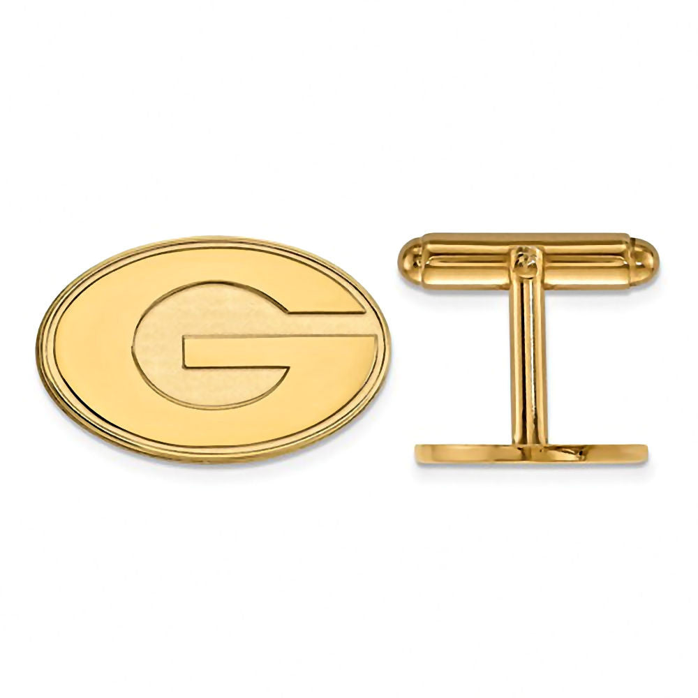 University of Georgia 14K Yellow Gold Cufflinks Officially Licensed - 1000Jewels.com