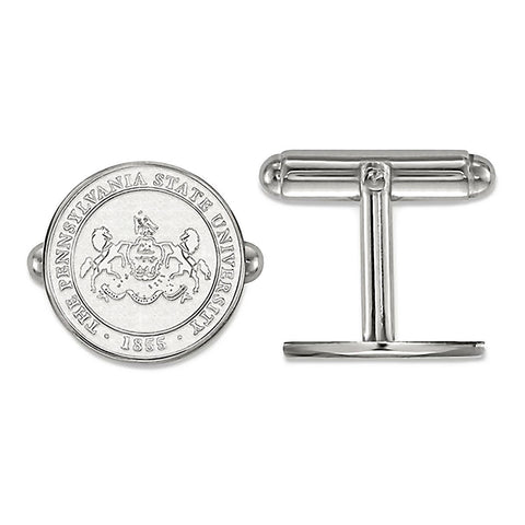 Pennsylvania State University 925 Silver Crest Cufflinks Officially Licensed - 1000Jewels.com
