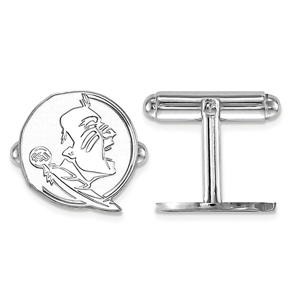 Florida State University 925 Silver Seminoles Cufflinks Officially Licensed - 1000Jewels.com