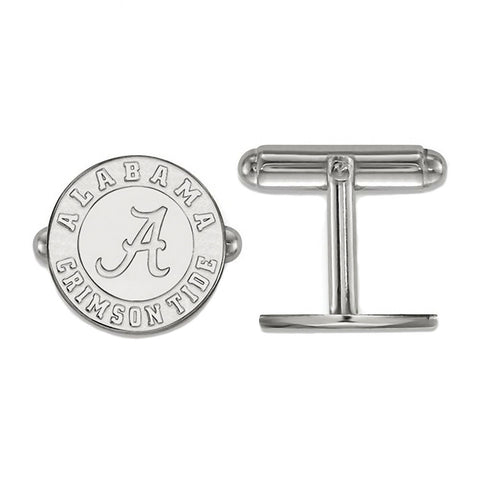 University of Alabama Crimson Tide Sterling Silver Cufflinks Officially Licensed - 1000Jewels.com