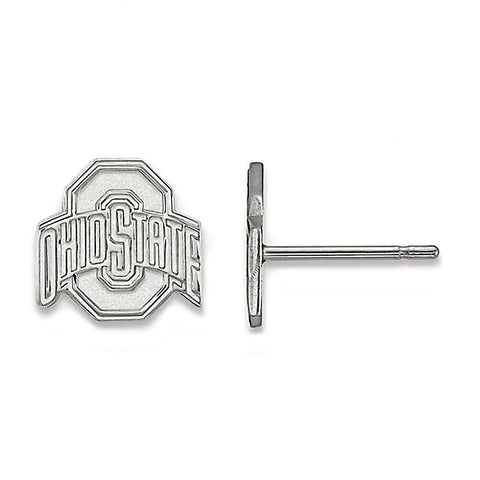 Ohio State University 925 Sterling Silver Post Stud Earrings Officially Licensed - 1000Jewels.com