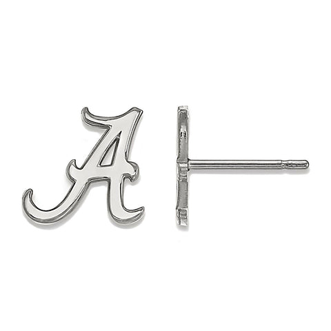 University of Alabama Sterling Silver Small Post Earrings Officially Licensed - 1000Jewels.com