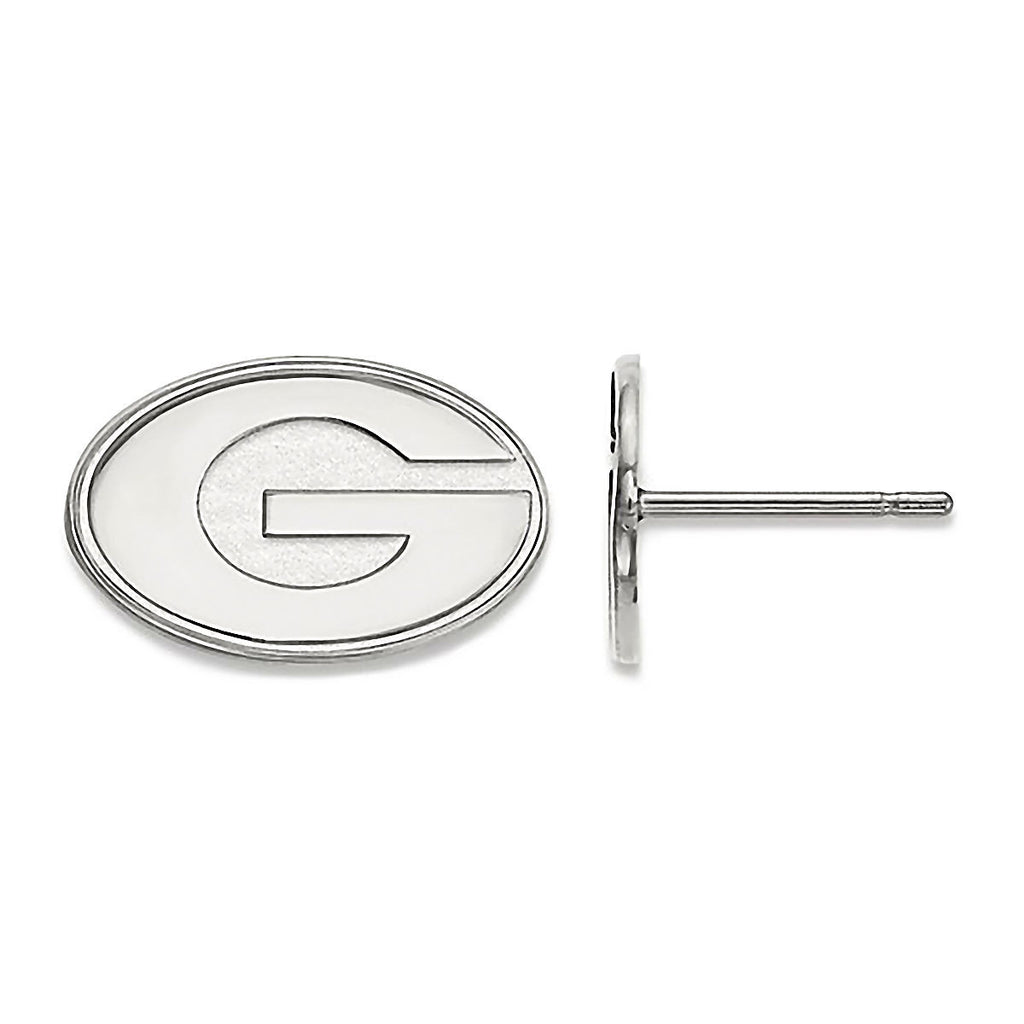University of Georgia 925 Sterling Silver Post Earrings Officially Licensed - 1000Jewels.com