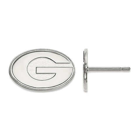 University of Georgia 925 Sterling Silver Post Earrings Officially Licensed - 1000Jewels.com