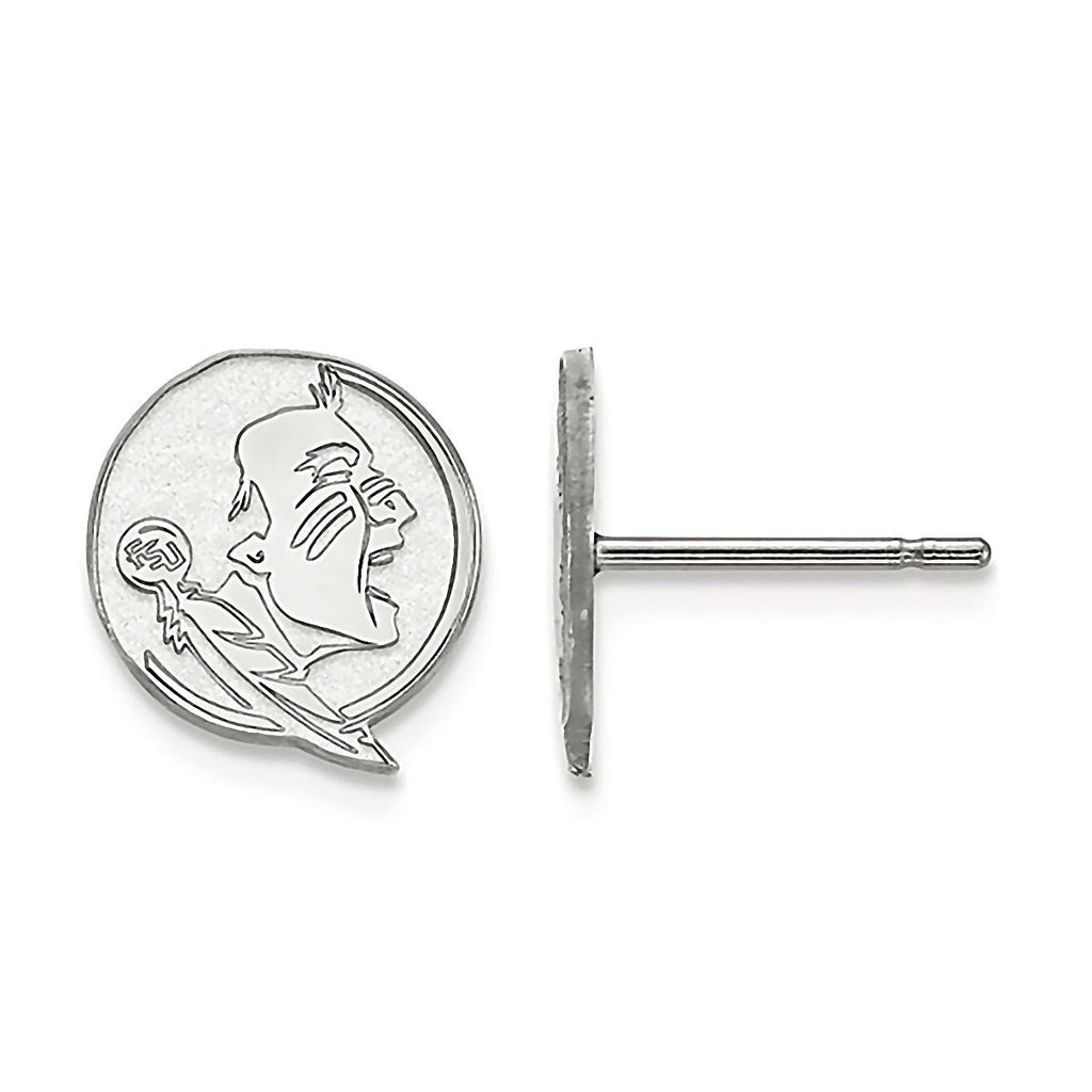 Florida State University 10K W Gold Seminoles Post Earrings Officially Licensed - 1000Jewels.com