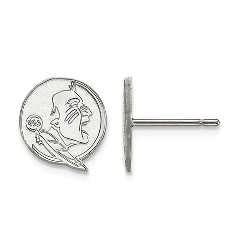Florida State University 10K W Gold Seminoles Post Earrings Officially Licensed - 1000Jewels.com