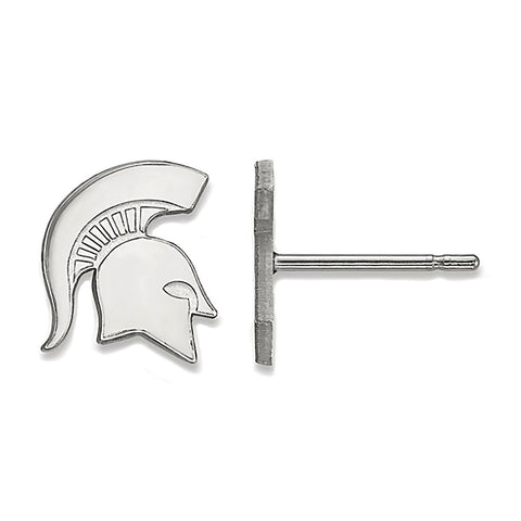 Michigan State University 925 Sterling Silver Post Earrings Officially Licensed - 1000Jewels.com