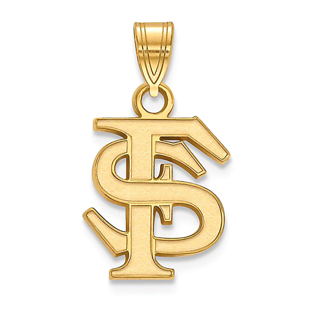 Florida State University 14K Yellow Gold Pendant Officially Licensed - 1000Jewels.com