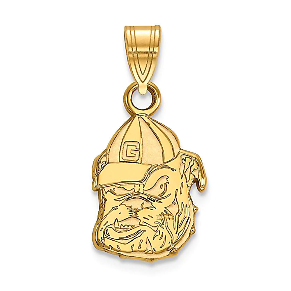 University of Georgia 14K Yellow Gold Bulldogs Pendant Officially Licensed - 1000Jewels.com