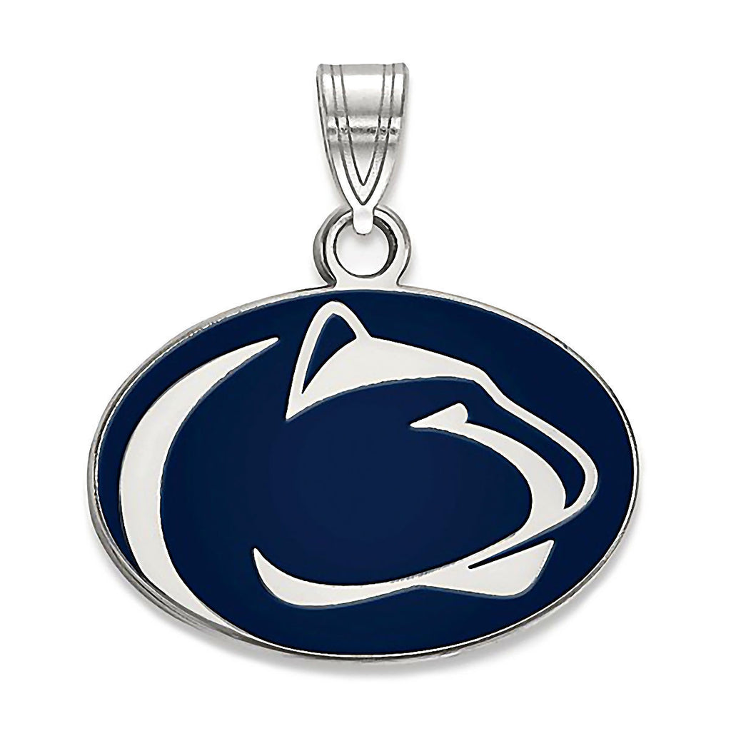 Pennsylvania State University 925 Silver Enamel Pendant Officially Licensed - 1000Jewels.com