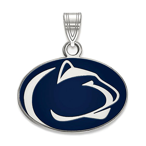 Pennsylvania State University 925 Silver Enamel Pendant Officially Licensed - 1000Jewels.com