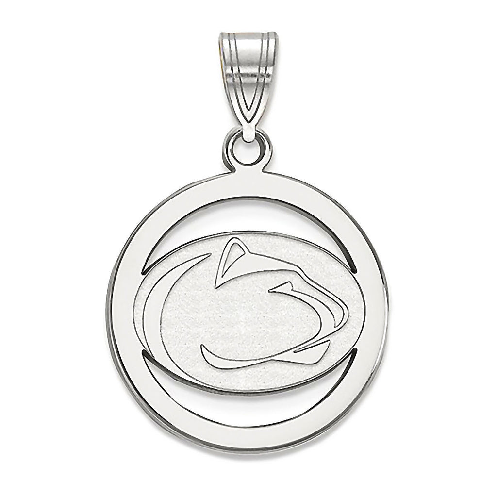 Pennsylvania State University 925 Silver Round Pendant Officially Licensed - 1000Jewels.com
