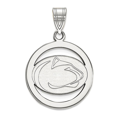 Pennsylvania State University 925 Silver Round Pendant Officially Licensed - 1000Jewels.com