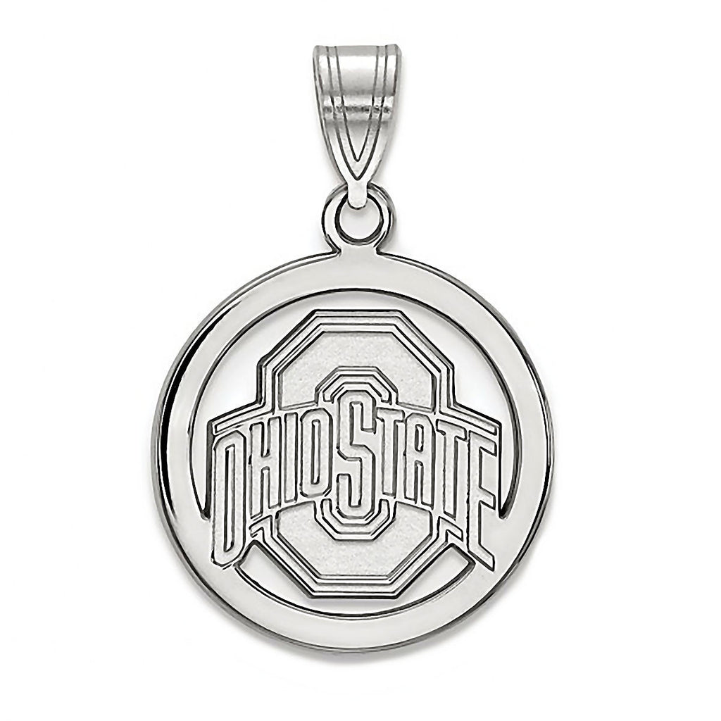 Ohio State University 925 Sterling Silver Pendant Officially Licensed - 1000Jewels.com