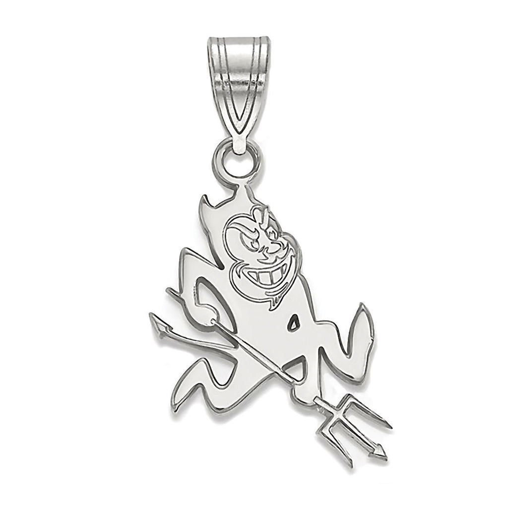 Arizona State University Sterling Silver Sun Devils Pendant Officially Licensed - 1000Jewels.com