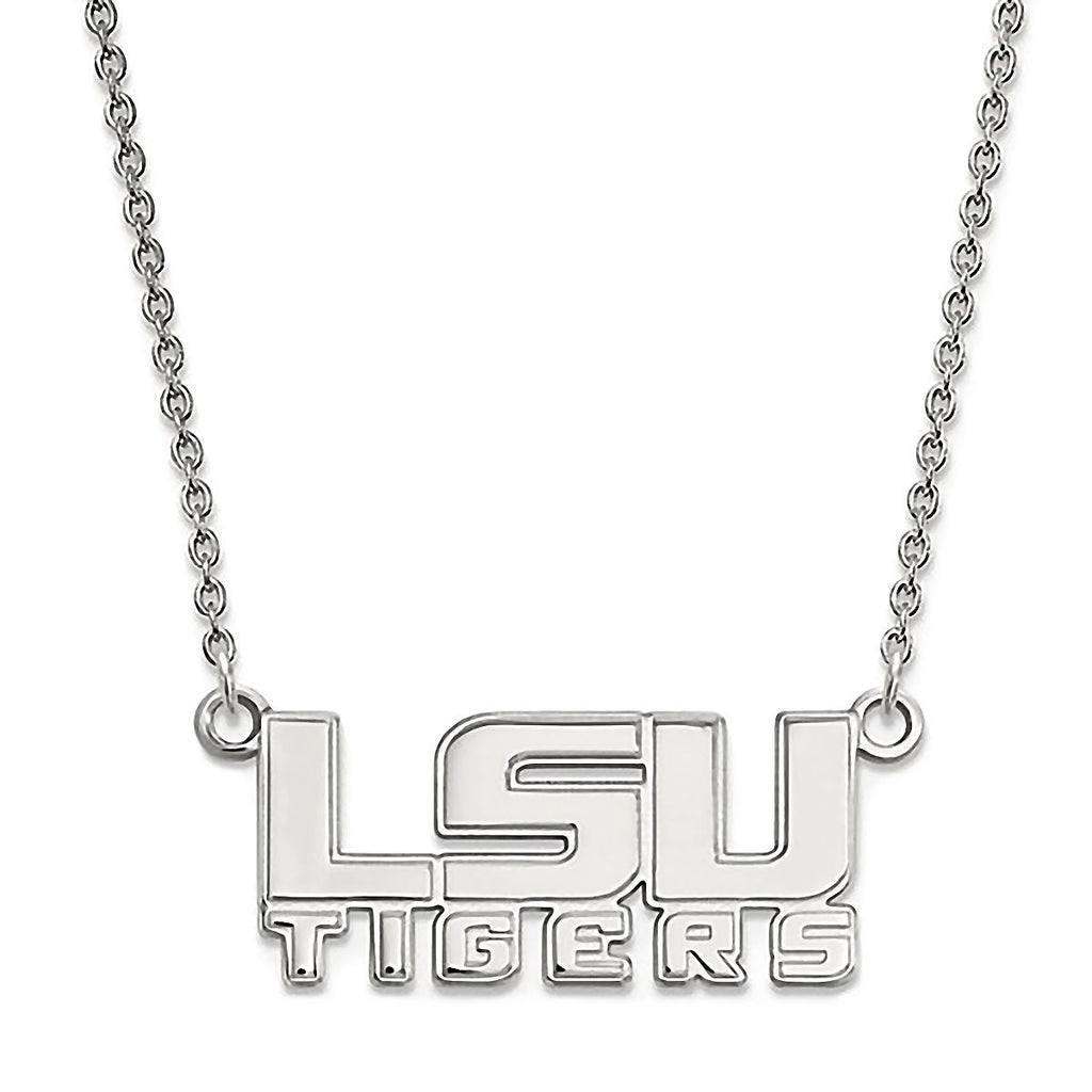 Louisiana State University 925 Sterling Silver Necklace Officially Licensed - 1000Jewels.com