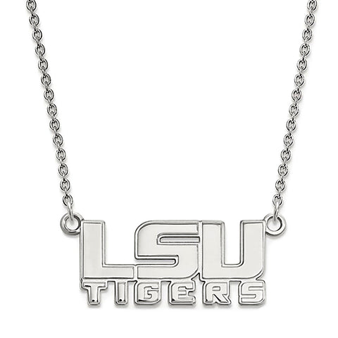 Louisiana State University 925 Sterling Silver Necklace Officially Licensed - 1000Jewels.com