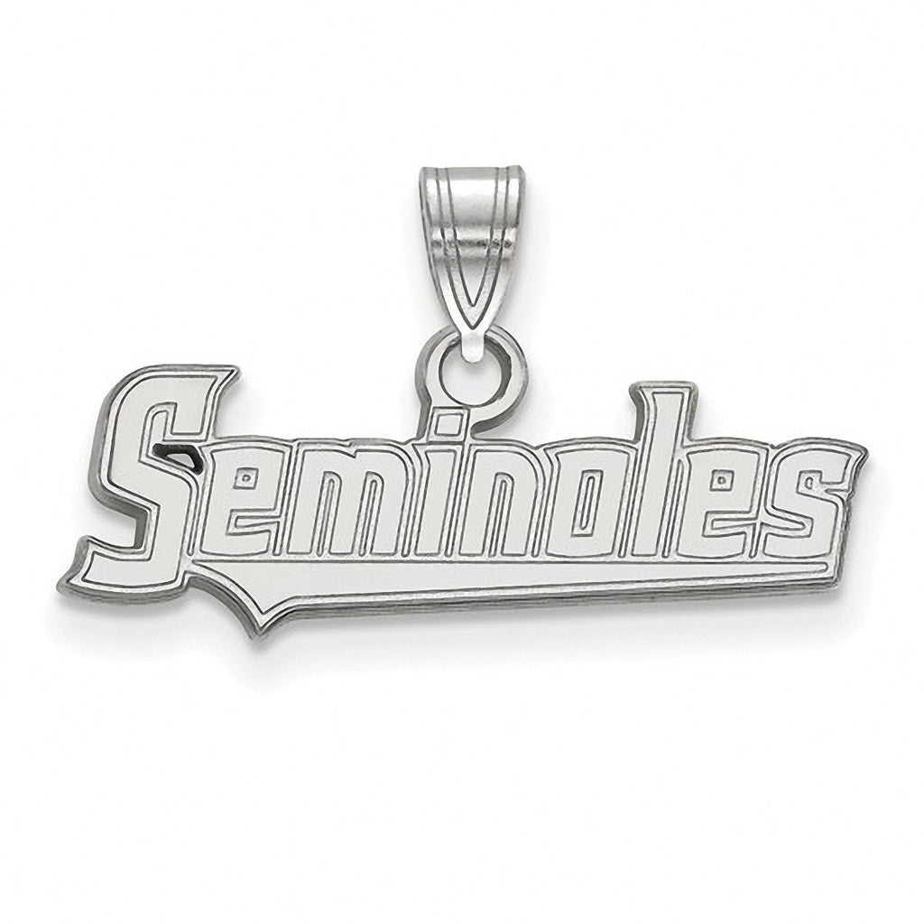 Florida State University 10K White Gold Seminoles Pendant Officially Licensed - 1000Jewels.com
