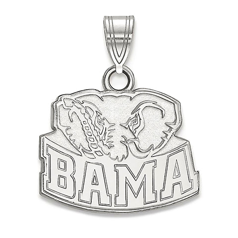 University of Alabama 925 Sterling Silver "Bama" Pendant Officially Licensed - 1000Jewels.com