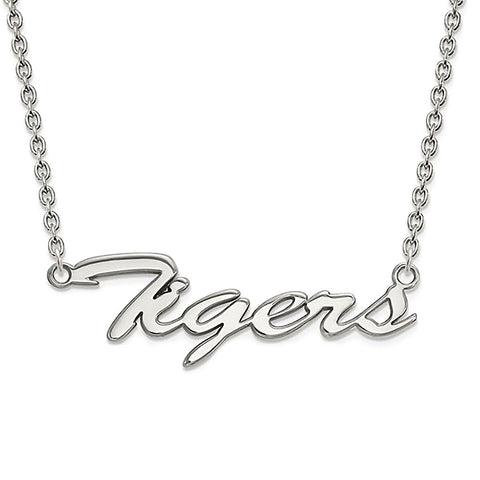 Louisiana State University Tigers 925 Silver Necklace Officially Licensed - 1000Jewels.com