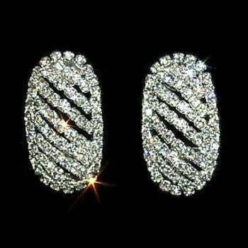 29mm Swarovski Crystal Rhinestone Domed Post Earrings - 1000Jewels.com
