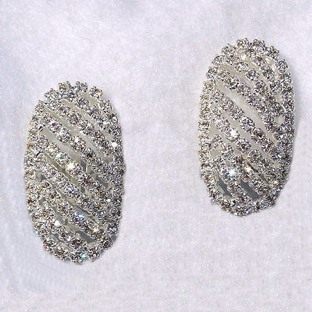 29mm Swarovski Crystal Rhinestone Domed Post Earrings - 1000Jewels.com