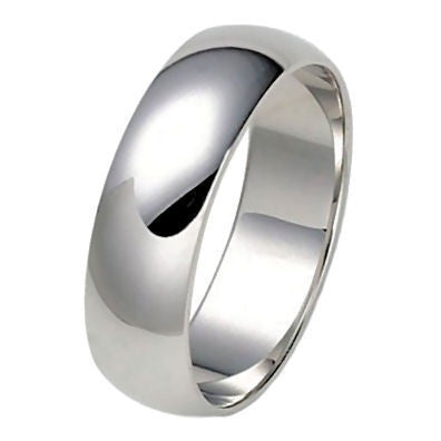 Dragana: 6mm Domed 925 Sterling Silver Standard Fit Wedding Band - 1000Jewels.com